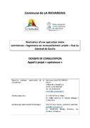 dossier de consultation Appel à projet Réalisation dune opération mixte commerces logements en renouvellement urbain rue du Général de Gaulle (1)